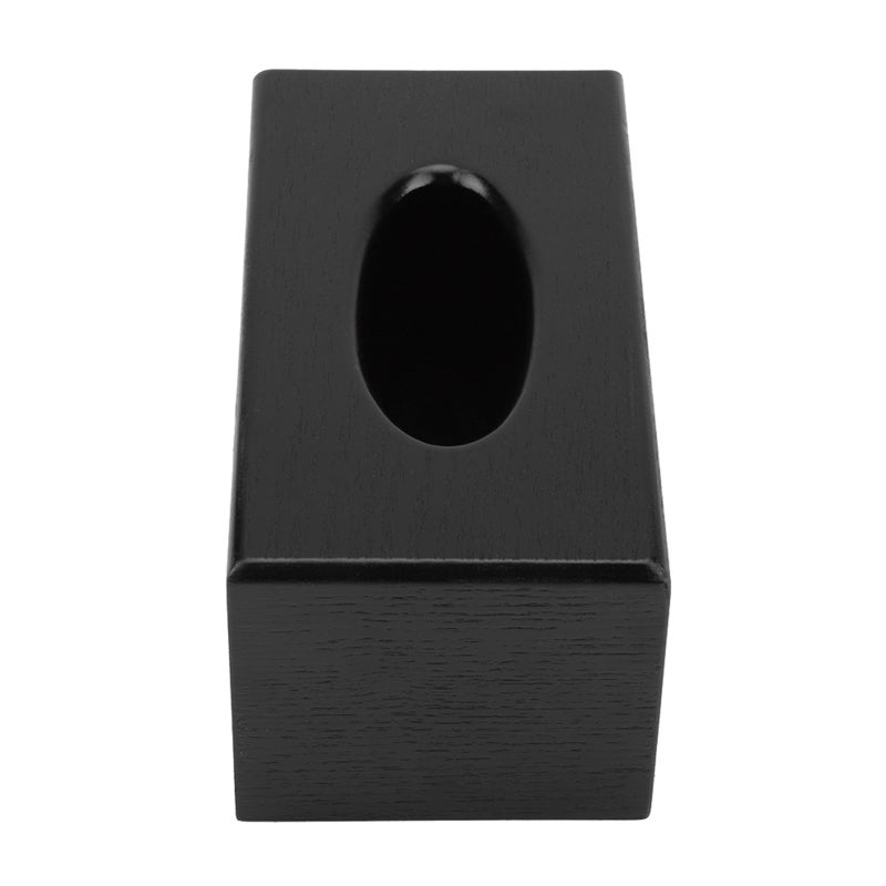 Rectangular Tissue Box: Black, Fine Workmanship, Drawer Type - User-friendly Design, Wood Tissue Box for Living Room, Bedroom, Kitchen - Image 4