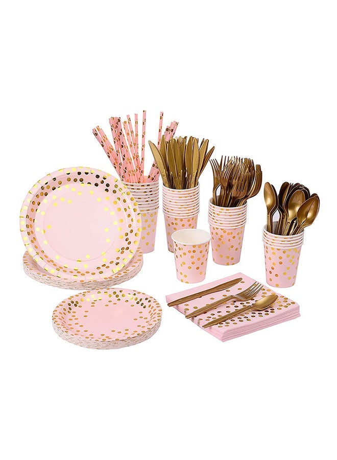 نيبمينينت 200-Piece Disposable Party Tableware Set - Image 1
