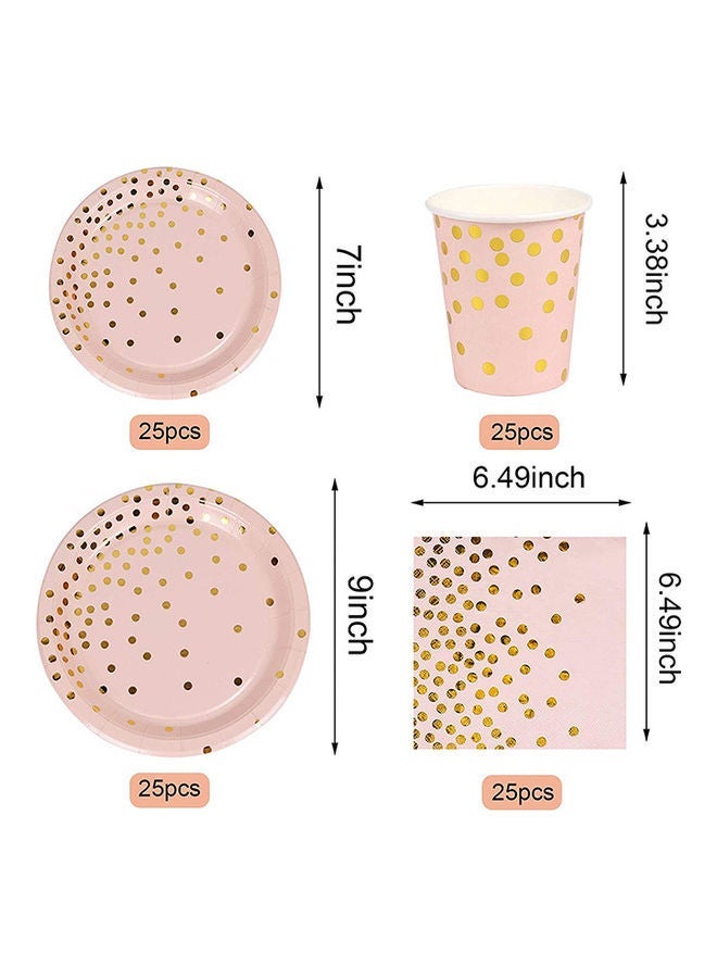 نيبمينينت 200-Piece Disposable Party Tableware Set - Image 2