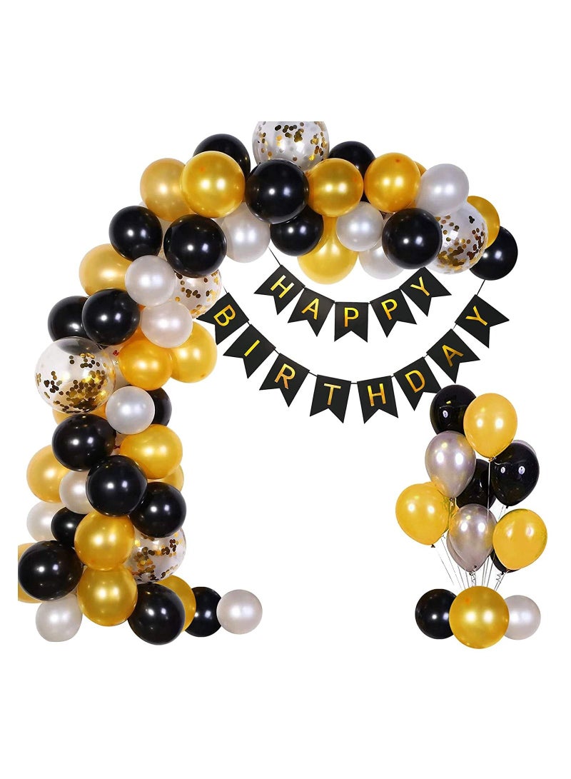 Highland Set of 41 Happy Birthday Banner and Balloons  - Image 1
