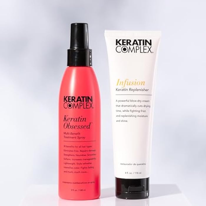 Keratin Complex - Blow Dry Essential Kit - Keratin Obsessed, 5 fl oz + Infusion Keratin Replenisher, 4 fl oz - Image 3