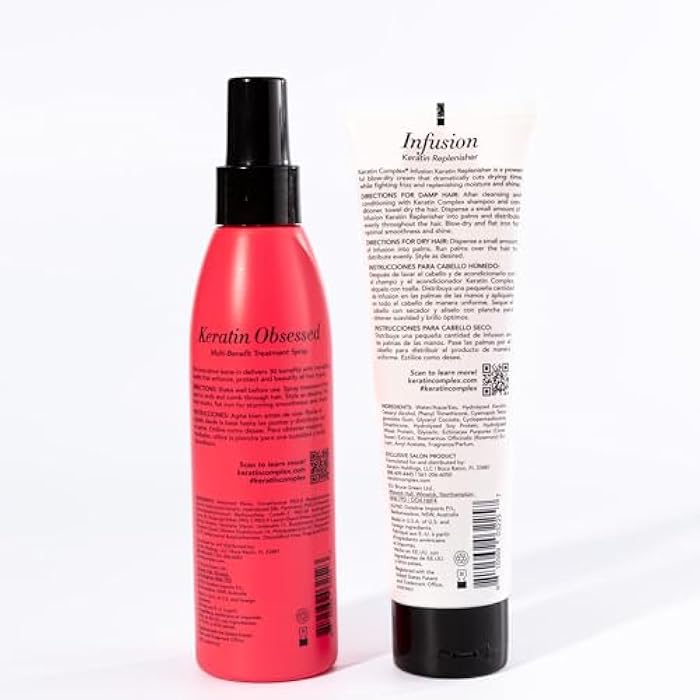 Keratin Complex - Blow Dry Essential Kit - Keratin Obsessed, 5 fl oz + Infusion Keratin Replenisher, 4 fl oz - Image 2