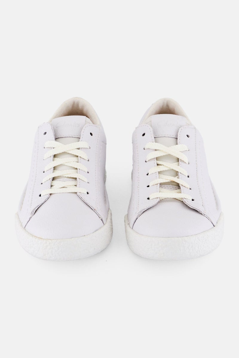 clarks أحذية كاجوال نسائية من كرافتكوب، بيضاء، مزودة بأربطة - Image 2