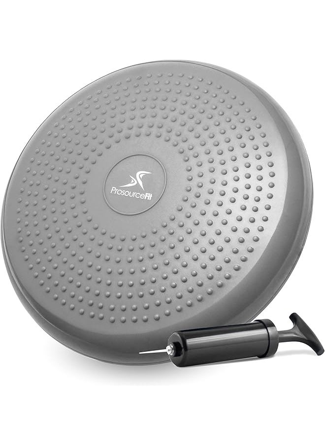 ProSourceFit - Core Balance Disc Trainer, 14” Diameter With Pump For Improving Posture, Fitness, Stability - Image 1