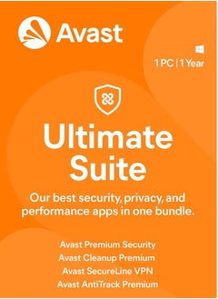 Avast Avast Ultimate Cleanup and VPN and Antitrack 1 Year For 1 PC 