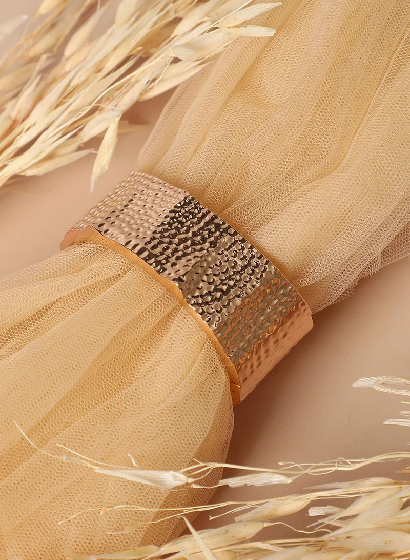 SOHI Dented Cuff Artificial Bracelet Jewellery