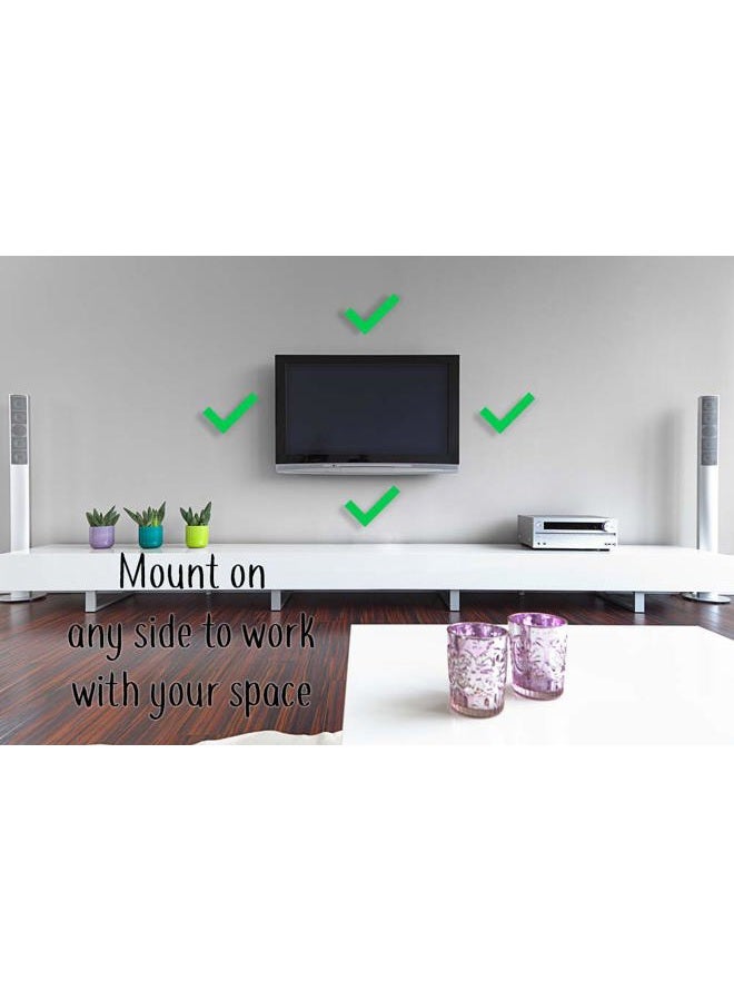 Dot Genie Easy Hanging TV Wall Mount for Cube Shaped Video Streamers and Voice Assistants Totally Hides Cords. Improves Microphone Response. Improves Visibility. Quick Install. - Image 4