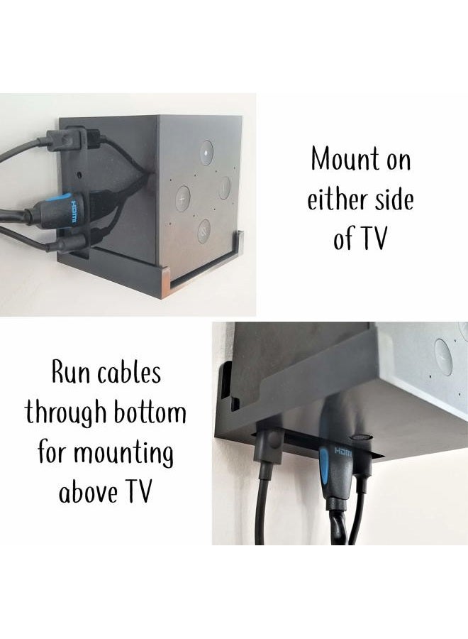 Dot Genie Easy Hanging TV Wall Mount for Cube Shaped Video Streamers and Voice Assistants Totally Hides Cords. Improves Microphone Response. Improves Visibility. Quick Install. - Image 5