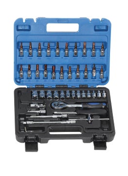Digital Craft Digital Craft Hand Tool Kit Car Ratchet Wrench Assembly Tool Household Repair Tools Automotive Set 46PC Socket Set10 Inch Lock Plier6Inch 2 In 1 Screw Driver  - Image 2