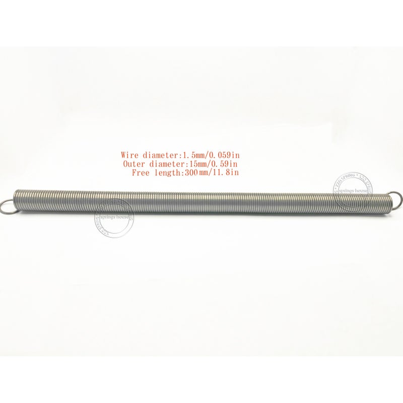 Extension Spring 1.5mm 15mm 300mm Coil Spring - Image 2