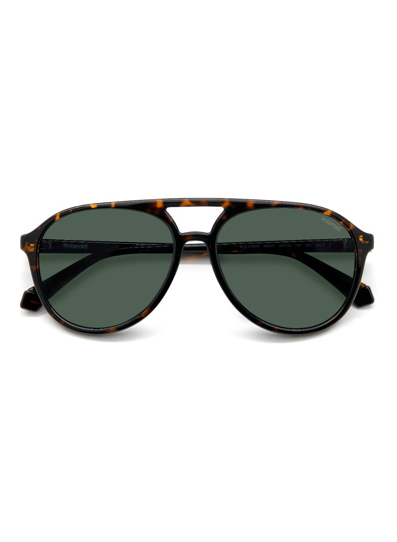 Polaroid Unisex Polarized Pilot Shape  Sunglasses PLD 4162/S GREEN 49 - Lens Size: 49.3 Mm - Hvn - Image 4