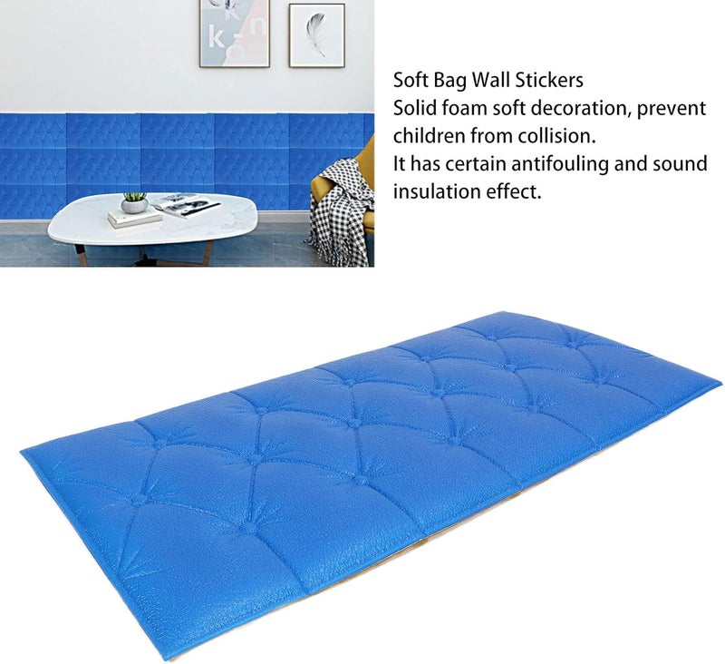 klarako 130pcs Self Adhesive Soft Pack Wall Foam Stickers, 3D Thicken Waterproof Sound Insulation Foamed Soft Package, Removable Wall Panels Decoration For Living Room Bedroom Background Wall(#2) - Image 5