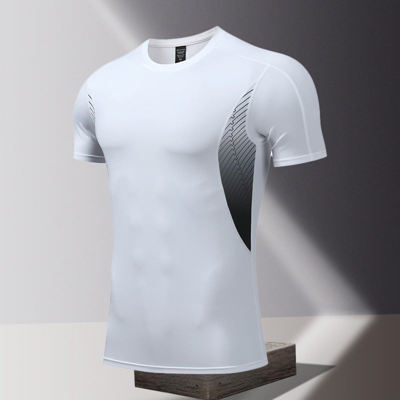 857312 Summer 2025 New Style Men'S Casual Short-Sleeved T-Shirt Fashion Sports Slim - Image 1