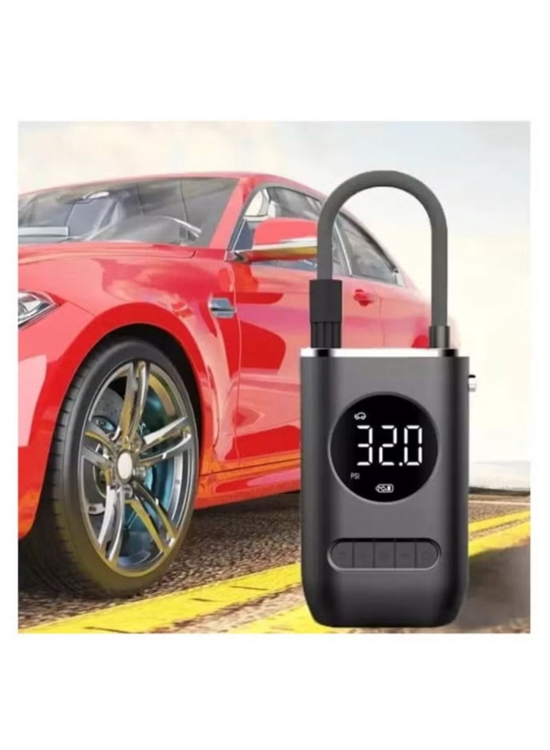 Denx Digital Car Tire Inflator Smart Wireless Electric Mini Air Compressor Digital Tire Pressure Detector for Bikes Cars | 150 PSI | 70W  - Image 4