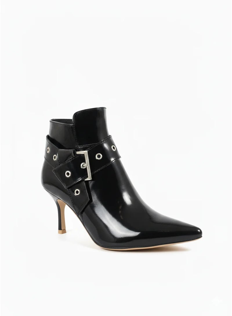 Vbranda Stylish ankle boots crafted from glossy leather - Image 3