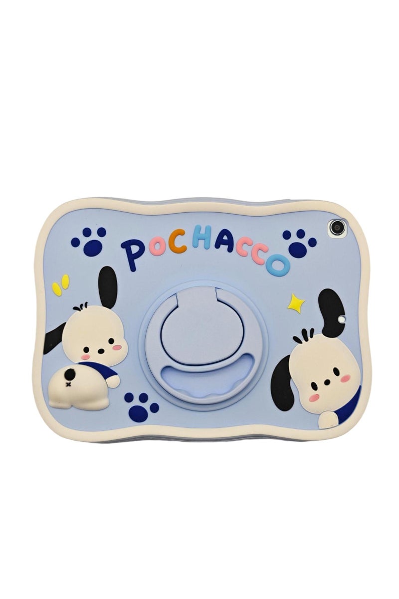 Pochacco iPAD Case for iPad 10.2 inch 7th 8th 9th generation(2019/2020/2021) with 360°Rotatable Hand Strap/Stand, iPad Silicone Cover for Kids - Image 2