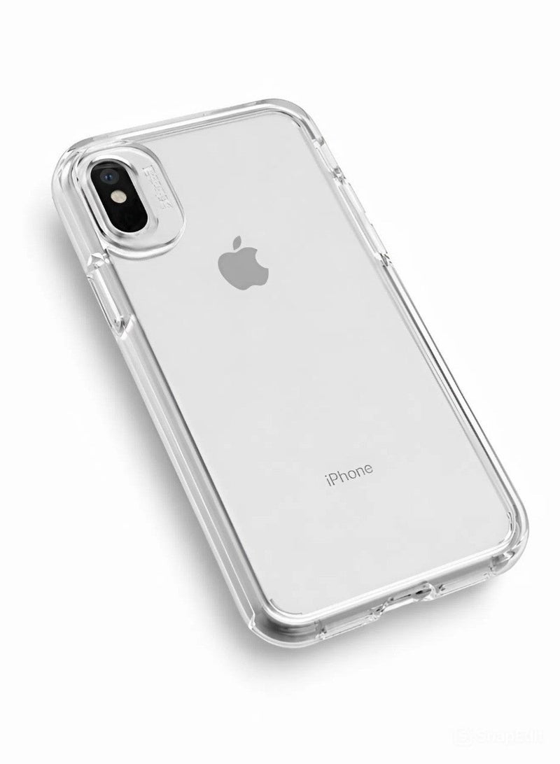 جيرفور جراب موبايل آيفون اكس آر (iPhone XR) مضاد للصدمات, غطاء حماية مضاد للخدش يدعم الشحن اللاسلكي ماج سيف, مصنوع من البولي يورثين الحراري عالي الجودة - شفاف - Image 1