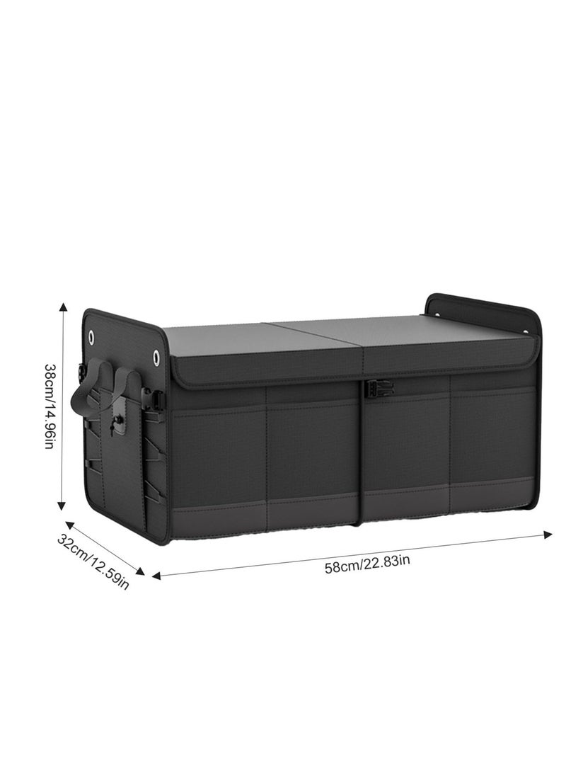 Excefore - Large Car Boot Organiser, Collapsible Non-Slip Bottom Adjustable Heavy Duty Trunk Organizer with 60L Large Capacity, Storage Trunk for Any Car, SUV, Truck, Car Organizers - Image 1