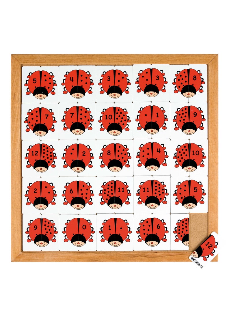 Educo Beetle Counting Puzzle 50 Wing tiles