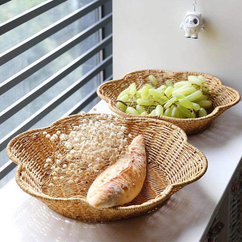 Scalloped Serving Tray - Household Food Display Tray - Shell-Curved Kitchen Storage Bowls, Food Display for Table, Dining Room - Image 3