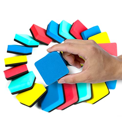 LOCONHA Dry Erase Markers, 48 Pack Magnetic Whiteboard & Chalkboard Cleaners, Small Magnetic Erasers - Image 4