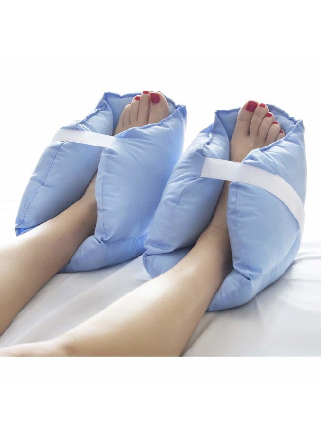 DMI وسادة واقية لكعب القدم لتخفيف الضغط عن القرح والقرحات، وسادة للقدم، مؤهلة لـ FSA HSA، قابلة للتعديل في الحجم، زرقاء، بيضاء، تباع كمجموعة من 2 - Image 4