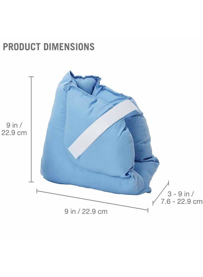 DMI وسادة واقية لكعب القدم لتخفيف الضغط عن القرح والقرحات، وسادة للقدم، مؤهلة لـ FSA HSA، قابلة للتعديل في الحجم، زرقاء، بيضاء، تباع كمجموعة من 2 - Image 3