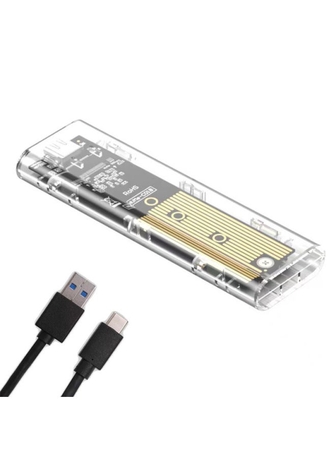 M.2 Solid State Drive Box Nvme/sata Dual Protocol M2 Mobile Notebook SSD External Shell-Color:Ngff/ Protocol