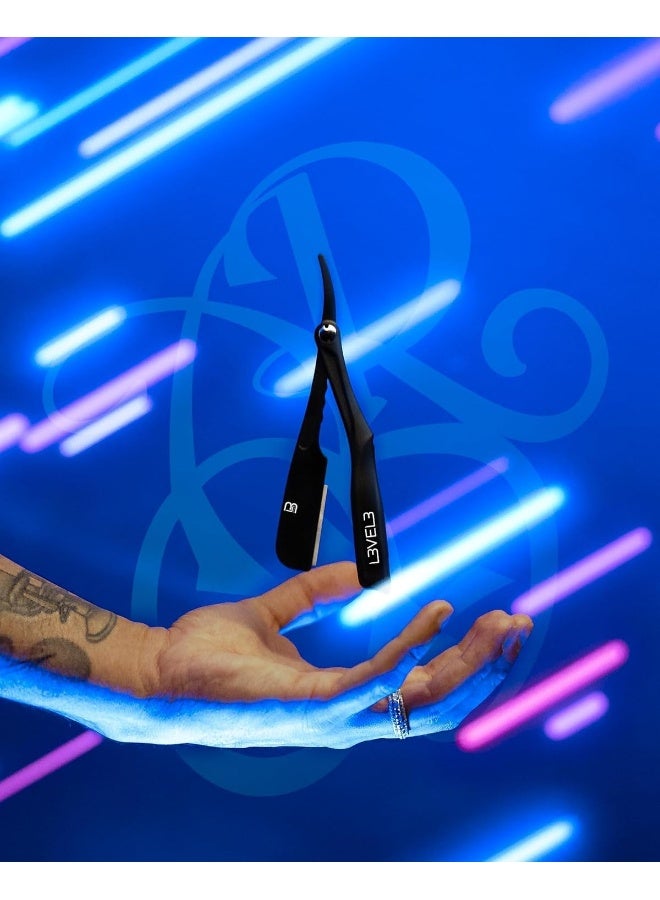 L3 Level 3 Milly Razor - Fast and Easy to Assemble - Excellent Grip and Control - Straight Razor Holder - Image 3