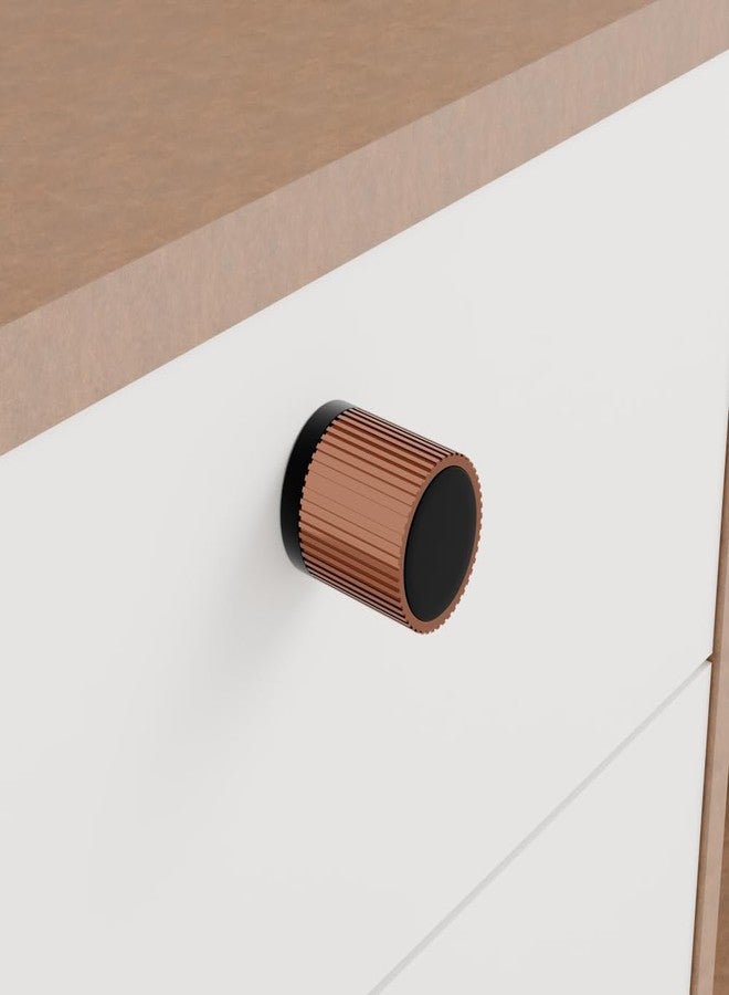 LAPO 3 Piece Drawer Knobs for Home & Office - Durable and Elegant Aluminum Door Knob for Cabinets, Cupboards & Dressers (PVD Rose Gold Finish) - Image 1