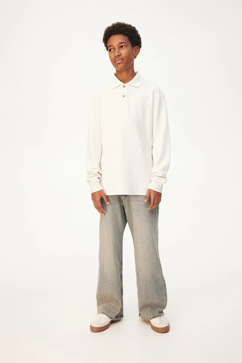 H&M Waffled Polo Shirt