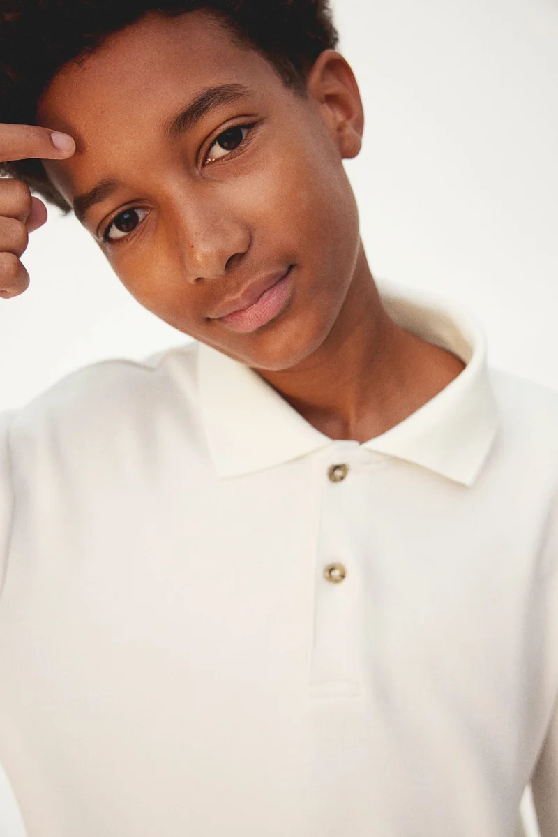 H&M Waffled Polo Shirt