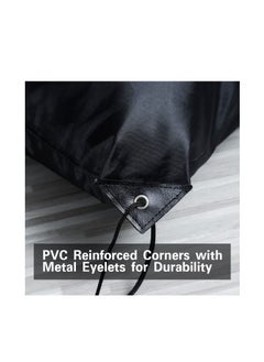 ECVV Drawstring Bags Drawstring Backpack Bulk Cinch Tote for Women Men Children Draw String Back Sack Storage Bag for Party Gym Sports Shopping(Black)  - Image 3