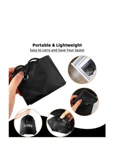 ECVV Drawstring Bags Drawstring Backpack Bulk Cinch Tote for Women Men Children Draw String Back Sack Storage Bag for Party Gym Sports Shopping(Black)  - Image 4
