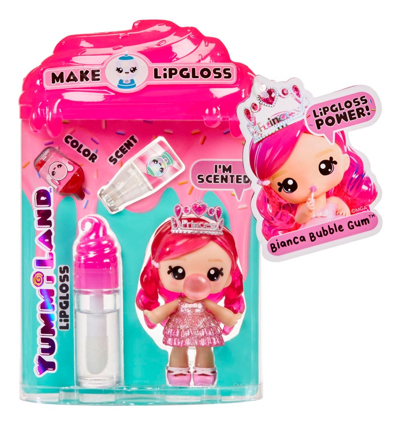 Yummiland Lipgloss Doll- Bianca Bubblegum, Ages 4+ - Image 1
