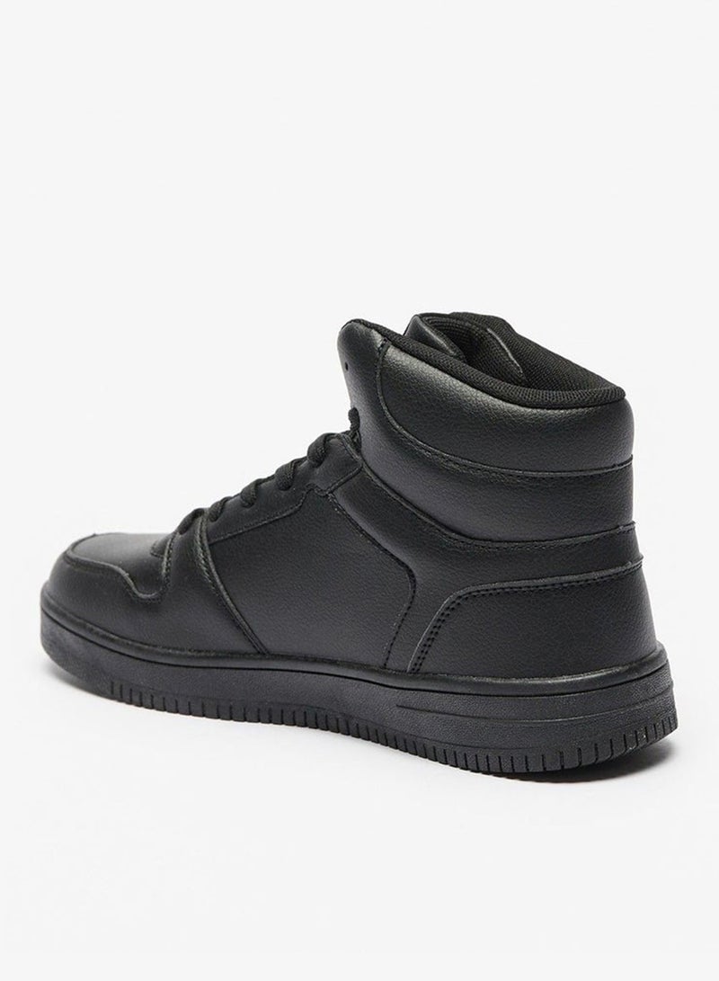 Kappa Womens Solid High Top Sneakers with Lace Up Closure - Image 2