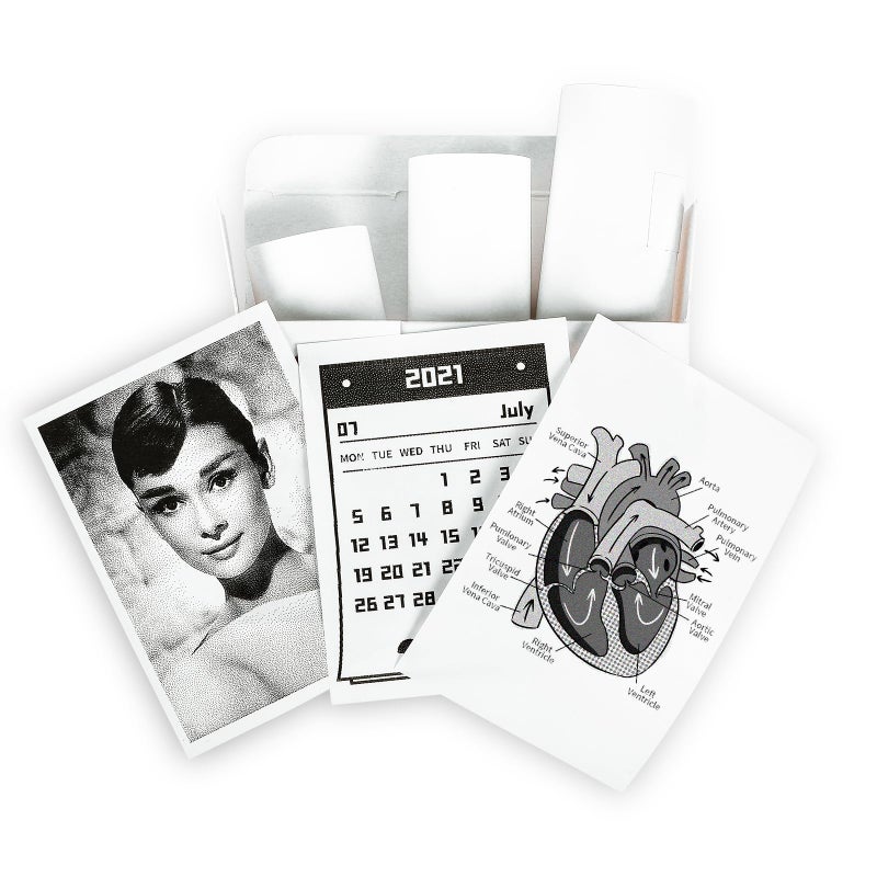 Memoking T02/M02X/M02L White Thermal Paper-10-Year Non-Sticky 53mmx6.5m for Journal Photo Texts Study Notes and More, 3 Rolls - Image 1