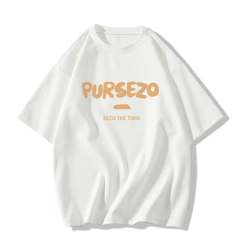 Letter Printed Short-Sleeved Girls T-Shirt 2024 Style Personalized Round Neck Loose Niche Design Top - Image 4