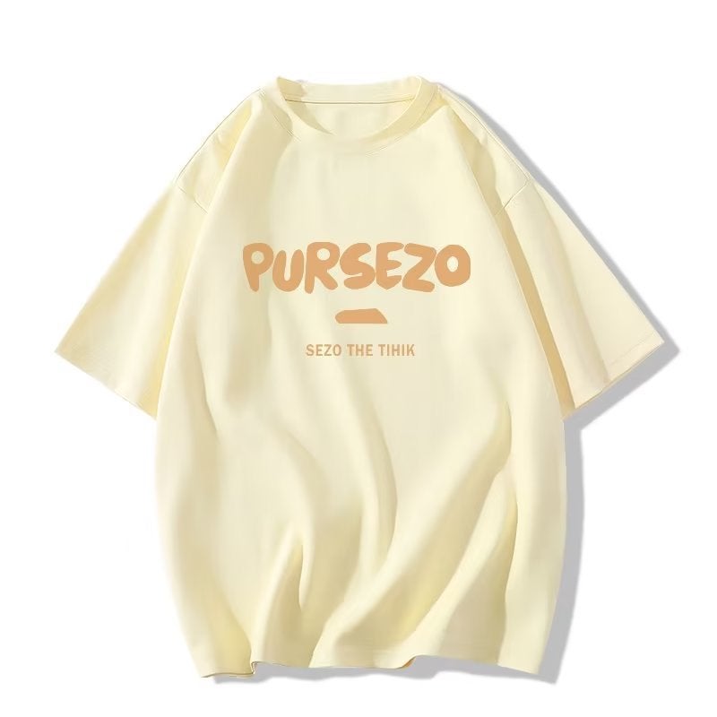 Letter Printed Short-Sleeved Girls T-Shirt 2024 Style Personalized Round Neck Loose Niche Design Top - Image 5
