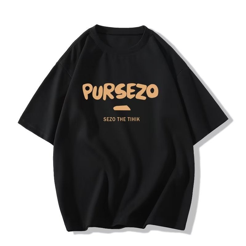 Letter Printed Short-Sleeved Girls T-Shirt 2024 Style Personalized Round Neck Loose Niche Design Top - Image 1