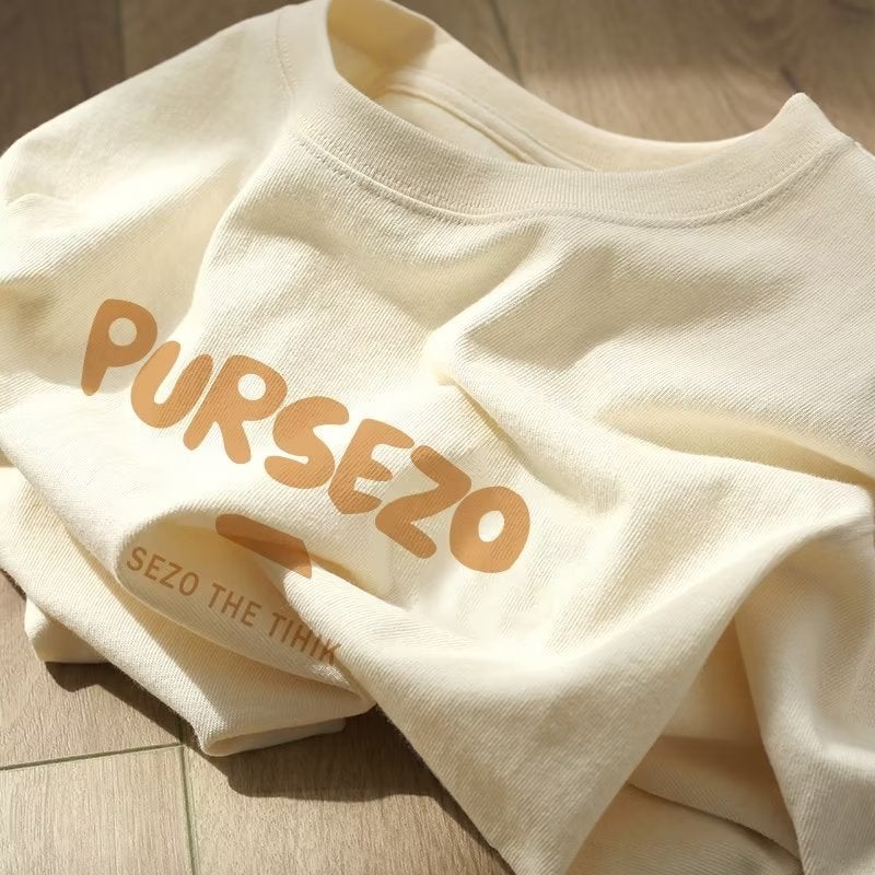 Letter Printed Short-Sleeved Girls T-Shirt 2024 Style Personalized Round Neck Loose Niche Design Top - Image 2
