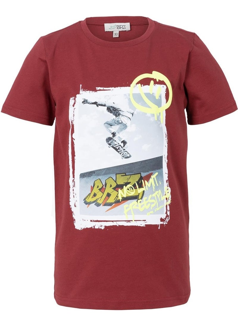 BRZ Collection - Boy Printed Short Sleeve T-Shirt - Image 1
