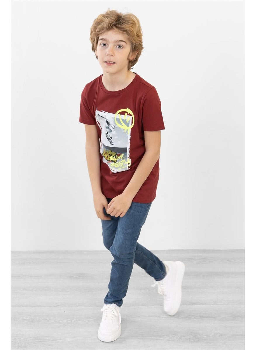 BRZ Collection - Boy Printed Short Sleeve T-Shirt - Image 1