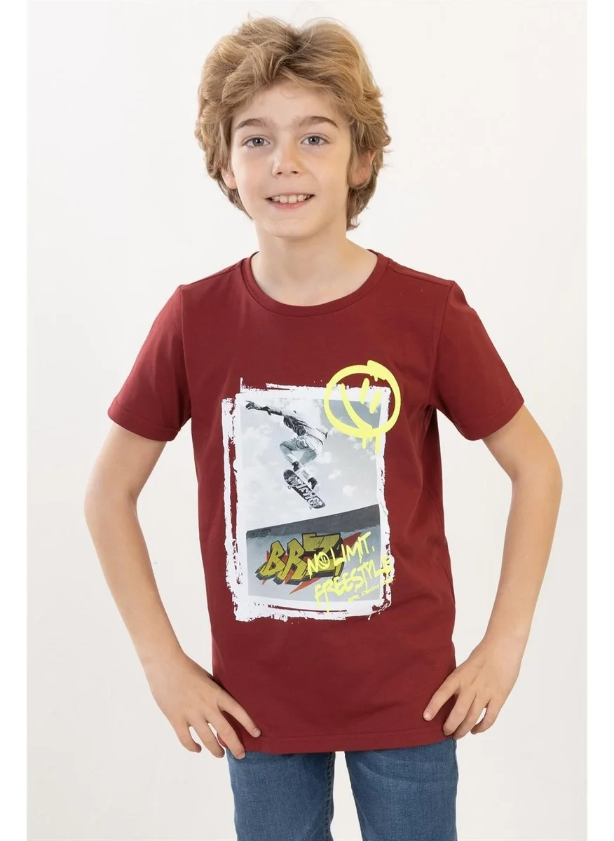 BRZ Collection Boy Printed Short Sleeve T-Shirt