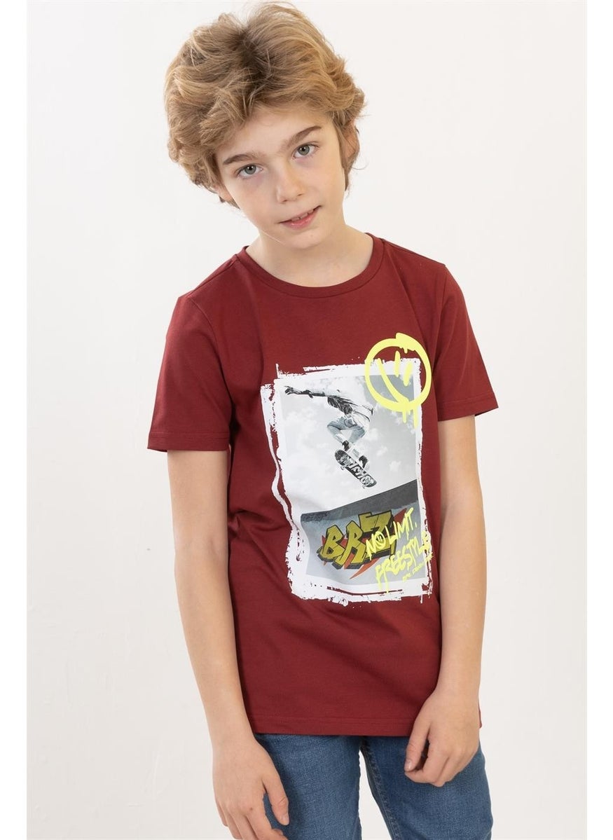 BRZ Collection - Boy Printed Short Sleeve T-Shirt - Image 1