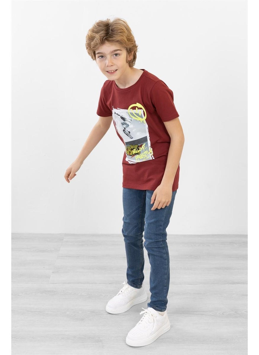 BRZ Collection - Boy Printed Short Sleeve T-Shirt - Image 1