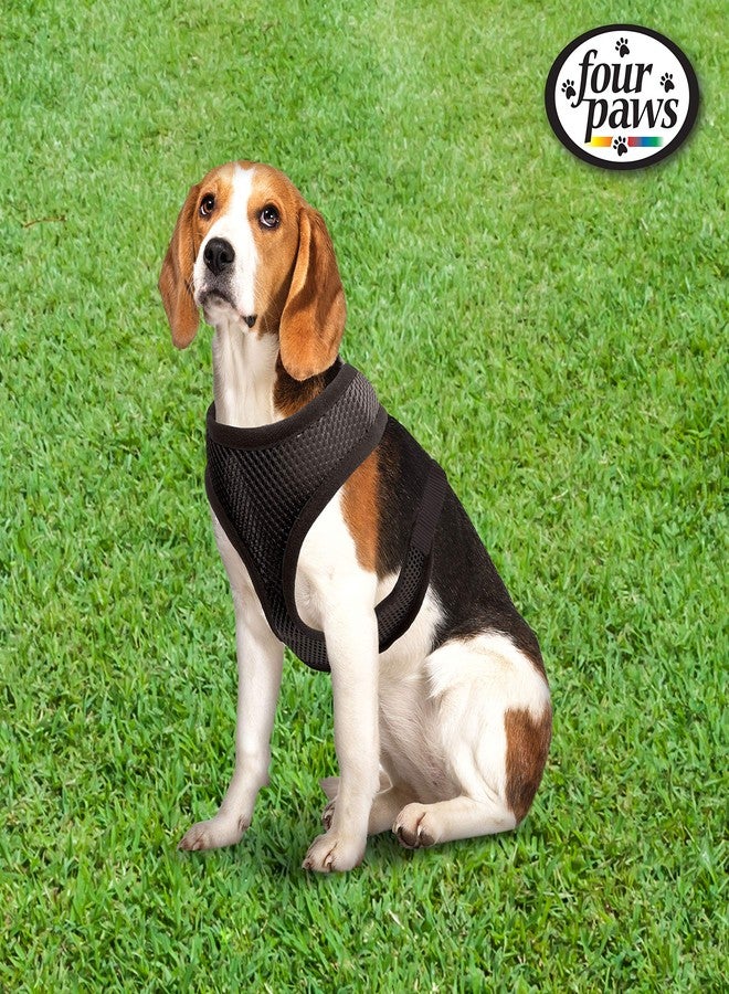 Four Paws Walk-About Comfort Control No-Pull Harness for Dogs, Adjustable Soft Padded Breathable Air Mesh Dog Vest for Walking, Black, Medium - Image 3