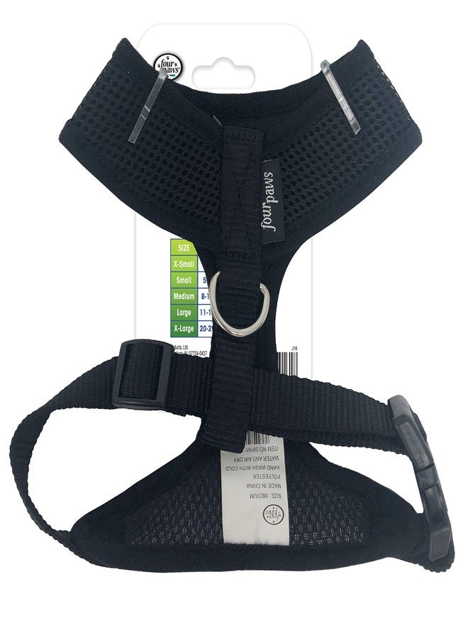 Four Paws Walk-About Comfort Control No-Pull Harness for Dogs, Adjustable Soft Padded Breathable Air Mesh Dog Vest for Walking, Black, Medium - Image 5
