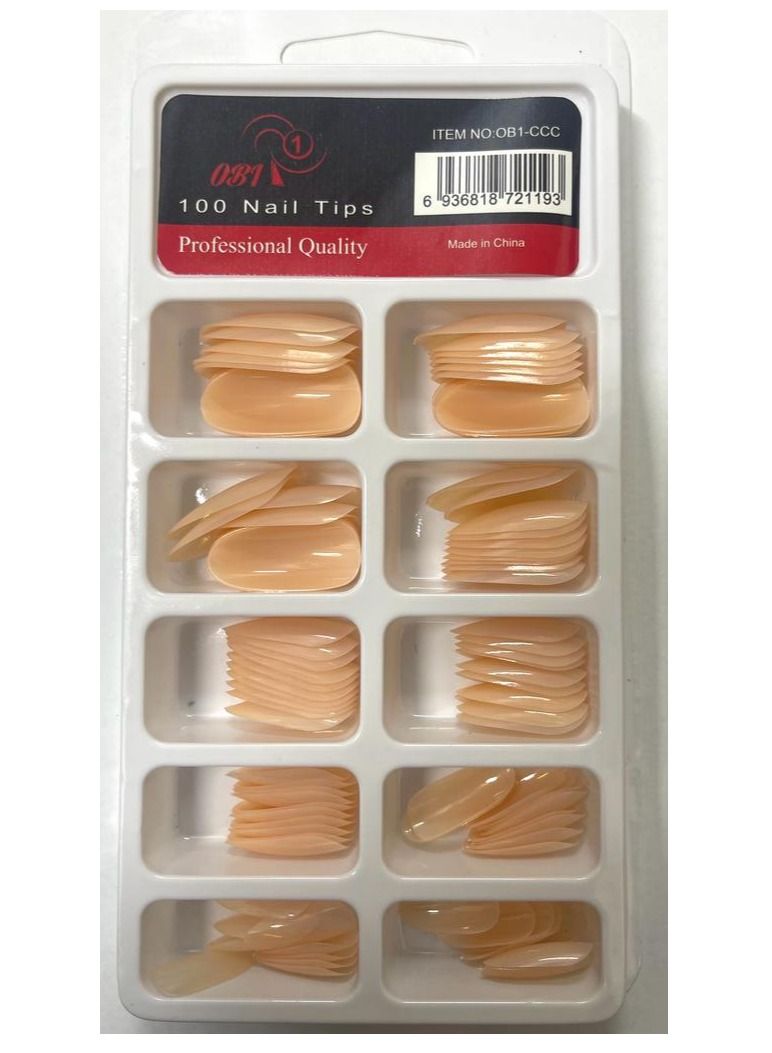 OB1 OPONE False Nails Set 100 Pieces - Image 1