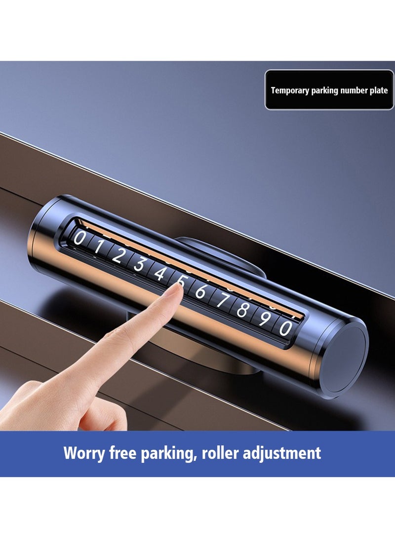 Generic Car Phone Number Sign,2 in 1 Car Parking Phone Number Plate & Safety Hammer,Glass Breaker,Temporary Stop Number Plate&Emergency Escape Tool. - Image 4